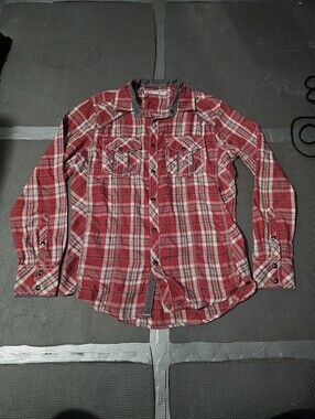 BKE Red Plaid Shirt